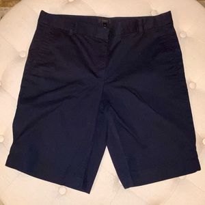 J Crew Navy Bermuda Shorts